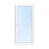 FENSTERVERSAND - Balkontür, Terrassentür Kunststoff weiß mit Griff, Winkhaus Beschlägen, 2-fach Verglasung - zu öffnende, hochwertige PVC Balkontür DIN rechts - BxH: 1000x2100 mm, 70