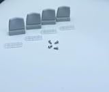 4 x Cosiflor Bediengriff grau inkl. Griffadapter und Schrauben ab 2009-2021