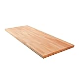 Krok Wood Massivholzplatte, Tischplatte, Arbeitsplatte aus Massivholz in Buche 2000x620x38 mm
