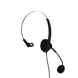 Goshyda Telefon-Headset, H360 RJ9 HD Noise Reduction Angenehm zu Tragender Kopfhörer, Für Zuhause, Büros, Callcenter, Telemarketing, Versicherungen, Kundenservice, Telefonkonferenzen