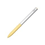 Logitech Pen USI-Stift für Chromebook Wiederaufladbarer USI-Stift Entwickelt für Lernanwendungen, Zertifiziert „Funktioniert mit Chromebook“, Kein Pairing, Weicher, rutschfester Griff - Silber/Gelb