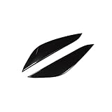 FENGQUAN Lwenwen Store Fit for Tesla Modell 3 Auto Frontlicht Scheinwerfer Augenbrauenabdeckung Kohlefaser Aufkleber for Modell3 2021 Auto Außen Dekor Dekorativer Streifen (Color : M3-EX67LBLACK)