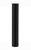 Messing Tauchrohr 300mm für Siphon Geruchsverschluss, Keymark Verlängerung Rohr 32mm Abfluss, Verstellrohr Flaschensiphon, Schwarz matt