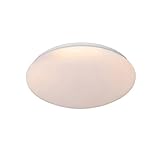 QAZQA - Modern Smarte moderne Deckenleuchte | Deckenlampe | Lampe | Leuchte weiß 38 cm inkl. LED und RGB - Iene | Wohnzimmer | Schlafzimmer | Küche - Kunststoff Rund - | LED
