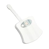 Cipliko 16-Farben-Toiletten Sensor Licht,Flexibles LED-Toilettenschüssel-Nachtlicht Für Badezimmer Hause