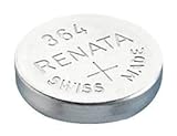 Renata 364 Batterie, Uhr, Single Cell, Silber-Oxid, 20 Mah, 1,55 V, SR60, Flat Top, 6,8 mm (5 Stück)