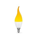 Flammeneffekt dekorative Glühbirne LED dynamisches Flammenlicht E12/14/26/27 Kreative Maisbirne Flammensimulationseffekt Nachtlicht-E14 3 Modus 5W, E14 3 Modus 5W (5 Stück)