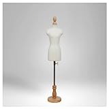 ArtsPavilion Schneider Schaufensterpuppe, Kleidung Display Halter, Kleidung Display Stand Miniatur Nähen Kleidung Show Support Halter für Home Shop Girl 1/3 White
