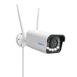 Reolink 4K 8MP Wi-Fi 6 Überwachungskamera Aussen mit 5X Optischem Zoom, Reibungsloser Fernzugriff mit H.265-Aufzeichnung, Farbnachtsicht, Intelligente Erkennung, 2-Wege-Audio, IP67, RLC-811W