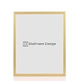 Stallmann Design Bilderrahmen 35x45 cm gold Holz mit Acrylglas Rahmen-Breite 20mm Posterrahmen Wechselrahmen