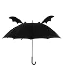 Horror-Shop Schwarzer Gothic Regenschirm mit Fledermausflügeln