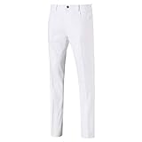 PUMA Herren Jackpot 5 Pocket Pant Hose, Bright White, W33/L32