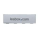 leabox Namensschildabdeckung für Standard Namensschilder | Glasklar mit Einlage aus Papier | Maße: 60x15