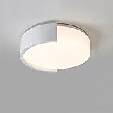 JISHUBO Moderne Einfache Runde Eisen-Lampenkörper LED-Einbau-Deckenleuchte 15,8 Zoll 36W Dimmbare Flachbildschirmleuchte Für Schlafzimmer Und Wohnzimmer