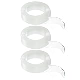 QUARKZMAN 3 Stück Doppelseitiges Nano-Band 10FT x 1,2' x 0,08' Mehrzweck-Abnehmbares Transparentes Montageband Waschbares Wasserdichtes Bildaufhänge-Klebeband für Wände Tepp