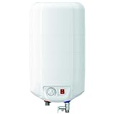 15 Liter druckfester ÜBERTISCH Warmwasserspeicher Boiler - elektrisch - ideal für Küche, Gäste-WC, Bungalows etc