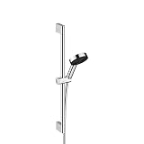 hansgrohe Pulsify S 30.5 cm 1-Spray Handbrause mit Gleitstange und Schlauch PowderRain, IntenseRain, Pulsierende Massage in Chrom, 24161001