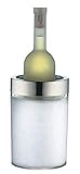 alfi Weinkühler Crystal, Aktiv-Flaschenkühler aus doppelwandigem Acryl, 0355.010.000 Sektkühler einfach im Gefrierfach vorkühlen, Getränkekühler hält Flaschen über Stunden kalt