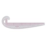 58 cm französisches Kurvenlineal, kommaförmiges Kurvenlineal, DIY-Nählineal, kommaförmiges Zeichenschablonenwerkzeug für Schnittmusterdesign