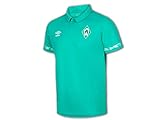UMBRO Werder Bremen Polo Jersey grün SVW Poloshirt Bundesliga Fan Polojersey, Größe:L