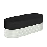 Smileshiney Poolabdeckungen für Bodenpools, tragbare Tankabdeckung, ovale wasserdichte Poolabdeckung, staubdicht, reißfest, Wannenabdeckung mit Kordelzug, Sicherheitszubehör für Badewanne & G
