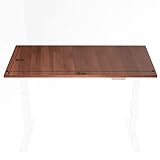 FANZTOOL Tischplatte Braun 120x60x1,8 cm, MDF Holzplatte mit Hochdrucklaminat, Arbeitsplatte für Schreibtisch und Esstisch