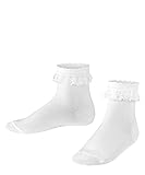 FALKE Unisex Kinder Socken Romantic Lace K SO Baumwolle einfarbig 1 Paar, Weiß (White 2000), 27-30