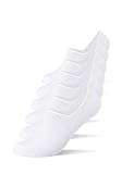 Camano Füßlinge Sneakersocken (6x Paar) unsichtbare Sneaker Socken in Weiß Gr. 43-46