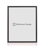 Stallmann Design Bilderrahmen 13x18 cm schwarz Holz mit Acrylglas Rahmen-Breite 40mm Posterrahmen Wechselrahmen