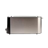 Karaca Inox XXL Toaster für Lange Brotscheiben, Heizstufen, 1030 W, Abschalttaste, Aufwärmfunktion und Einfach zu Reinigender Bröselschale, 6 Stufigen Temperaturregelung