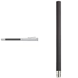 Graf von Faber-Castell 118568 - Perfekter Bleistift mit Verlängerer, Spitzer und Radiergummi, platiniert, Schwarz & Taschenbleistifte, Schwarz (5 Stück), 1 Stück (1er Pack)