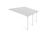 Canopia by Palram Terrassenüberdachung Alu Feria 3x5.46 Polycarbonat Hohlkammerplatten Pergola 546 x 300 cm Weiss zur Überdachung ihrer T