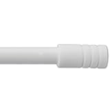 Bestlivings Stilgarnitur Gardinenstange Vorhangstange 120-215 cm ausziehbar 19 mm Ø Auswahl: weiß - perlweiß