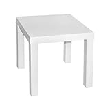 Ikea Lack Beistelltisch weiß, Holz, White, 45 x 55 x 55 cm