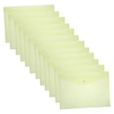 DIKACA 12 Stk. Dokumentenkoffer schulordner schul ordner unterlagenmappe cartape aktenmappe Dateiorganisator Lager Aktenhalter briefumschläge Dokumenttasche Dokumentenorganisator Yellow