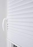 Home-Vision Premium Plissee nach Maß, zum Kleben Innenrahmen, Blickdicht Jalousie für Fenster & Tür Sonnenschutzrollo in verschiedenen Breiten, Höhen Farbe des Textile und Profilfarben