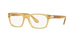 Persol Brillen für Damen, Herren, Sonnenpfeil, modisch, quadratisch, verschreibungspfeilig, Rahmen, Miele, 52 EU