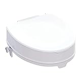 FabaCare Toilettensitzerhöhung Smart, Toilettenaufsatz, WC-Sitz bis 225 kg belastbar, 10 cm mit Deckel
