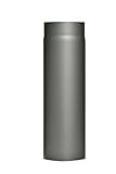 FIREFIX RD120/5 Ofenrohr aus 2 mm starken Stahl (Rauchrohr) in 120 mm Durchmesser, für Kaminöfen und Feuerstellen, Senotherm, dunkelgrau, 500 mm lang