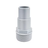 Schlauchverbinder 38mm, Poolschlauch 38mm auf 32mm Verbinder, Poolschlauch Adapter 38mm, Pool Schlauchadapter Set mit 3 Schlauchschellen, Pool Zubehör für Hayward/Intex/Bestway Pool (1 Stück)