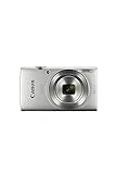Canon IXUS 185 ultraschlanke, digitale Kompaktkamera | 20,0 Megapixel, 8-facher optischer Zoom, 720p-Video, Datumsstempel bei Bildern und Erkennung von 32 Szenen im Automatikmodus – Silber