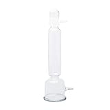 Tansoole Borosilikatglas Trocknen Tube Glasgastrocknungsturm Flasche Pufferflasche Glaswaren Experimentelle Laborglaswaren 500ml, einer pro Packung