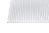 Polycarbonat Stegplatten Hohlkammerplatten weiß-opal 16 mm (4000 x 980 x 16 mm)