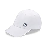 Volkswagen 000084300AT084 Basecap Kappe Cap Baseballcap weiß, mit neuem VW Logo