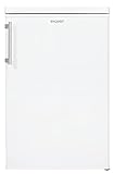 Exquisit Kühlschrank KS16-V-040E weiss | insgesamt 127 l Volumen | Weiß | Freistehend | Kühlen | Glasablagen und Gemüsefach | Türanschlag wechselbar
