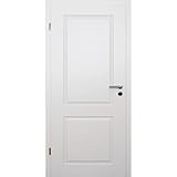 HORI® Zimmertür Komplettset mit Zarge und Türdrücker I Innentür weiß lackiert mit zwei Füllungen I Höhe 198,5 cm I Anschlag, Breite und Wandstärke wählbar I DIN links I 1985 x 860 x 140