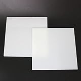 AtHaus® Acrylglas OPAL Weiß Scheibe 2 mm Materialstärke und Größe Wählbar Premium Milchglas Plexiglas 200 x 200 mm