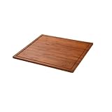 Kesper | XXL Schneide- und Abdeckplatte 56 x 50 x 4 cm | Farbe: Dunkelbraun | Material: FSC Bambus | ideal als Herdabdeckung oder Backb