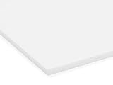 PLEXIGLAS® GS weiß (milchig), vielfältig nutzbares und bruchfestes Marken Acrylglas für Lichtobjekte etc, 3 mm dicke PLEXIGLAS® GS Platte in 25 x 50 cm, weiß-durchscheinend (WH73)