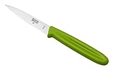 KUHN RIKON Swiss Knife Rüstmesser Wellenschliff, Edelstahl, Gemüsemesser, Messer mit Klingenschutz, Grün
